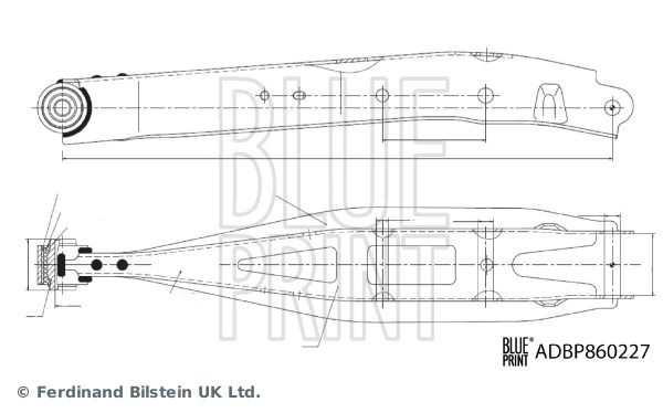 Control/Trailing Arm, wheel suspension